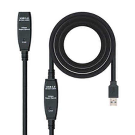 Câble Rallonge à USB TooQ 10.01.0313 Noir 15 m 5 Gbps