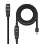 Cable Alargador USB TooQ 10.01.0313 Negro 15 m 5 Gbps