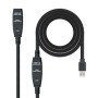 Câble Rallonge à USB TooQ 10.01.0313 Noir 15 m 5 Gbps