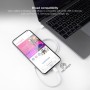 Câble USB NANOCABLE 10.01.6001-CO Blanc 1 m