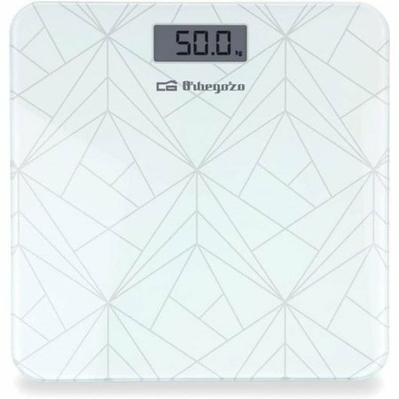 Báscula Digital de Baño Orbegozo PB 2218 Blanco Negro Vidrio 180 kg