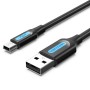 Câble USB Vention COMBI 3 m Noir (1 Unité)