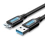 Câble USB Vention COPBF 1 m Noir (1 Unité)