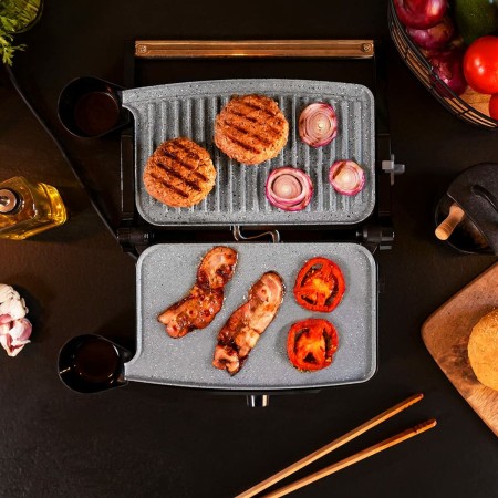 Plancha de Cocina Cecotec Rock'nGrill 1500 Stone Negro Verde 1500 W (Reacondicionado A)