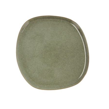 Assiette plate Bidasoa Ikonic Céramique Vert (26,5 x 25,7 x 1,5 cm) (Pack 4x)