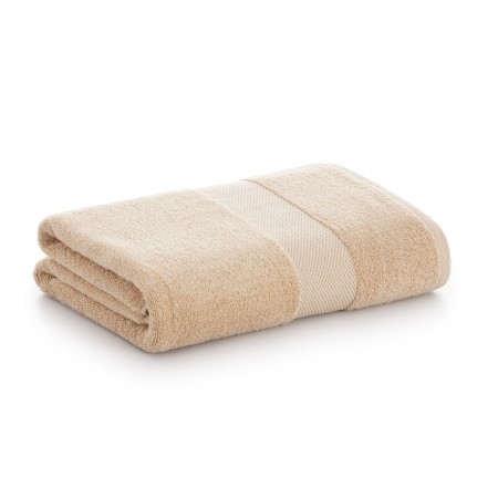 Serviette de lavabo Paduana Beige Camel 100 % coton 500 g/m² 50 x 100 cm