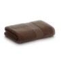 Serviette de lavabo Paduana Marron Chocolat 100 % coton 500 g/m² 50 x 100 cm