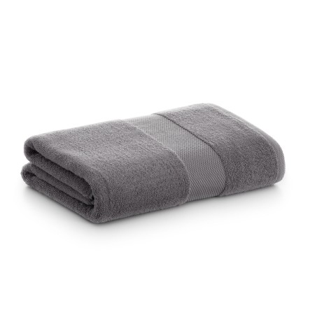 Serviette de toilette Paduana Gris foncé 100 % coton 100 x 150 cm