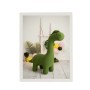 Cadre Crochetts Multicouleur 33 x 43 x 2 cm Dinosaure