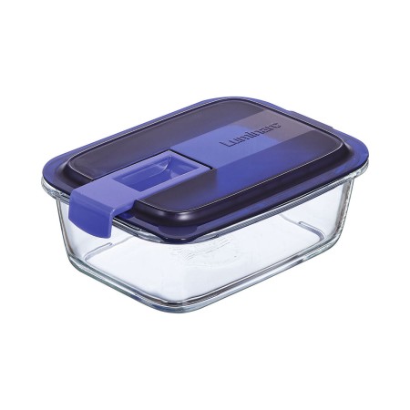 Boîte à lunch hermétique Luminarc Easy Box Bicolore verre (820 ml)