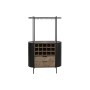 Botellero Home ESPRIT Negro Natural Metal Abeto 90 x 36 x 150 cm