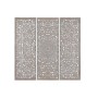 Tête de lit Home ESPRIT Gris Bois MDF 180 x 3,5 x 180 cm