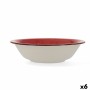 Saladier Quid Vita Céramique Rouge (23 cm) (Pack 6x)