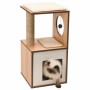 Árbol rascador para gatos Vesper V-Box Marrón Madera MDF 37 x 37 x 72,5 cm