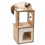 Árbol rascador para gatos Vesper V-Box Marrón Madera MDF 37 x 37 x 72,5 cm