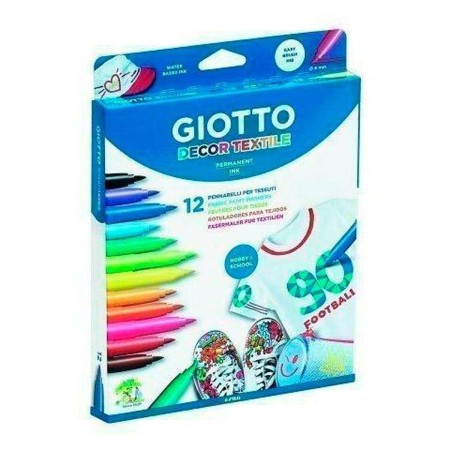 Ensemble de Marqueurs Giotto F49490000 Multicouleur (12 Pièces)