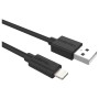 Cable Lightning DURACELL USB5022A Negro 2 m (1 unidad)