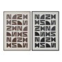 Cuadro Home ESPRIT Marrón Negro Beige Abstracto Moderno 63 x 3,8 x 93 cm (2 Unidades)