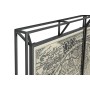 Juego de 3 cuadros Home ESPRIT Blanco Negro Mapamundi 222 x 8 x 140 cm (3 Piezas)