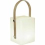 Lampe de bureau Lumisky Tiky 10 x 10 x 25 cm Blanc Marron Bambou Plastique