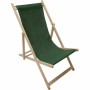 Chaise longue Jardin Prive Vert 132 x 55 x 35 cm Bois de hêtre