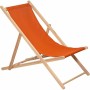 Chaise longue Jardin Prive Marron Rouge 132 x 55 x 35 cm Bois