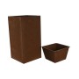 Set de Maceteros Home ESPRIT Metal 25 x 25 x 50 cm (2 Unidades)