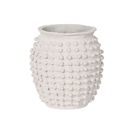 Cache-pot Home ESPRIT Blanc Gris clair Ciment 42 x 42 x 44 cm