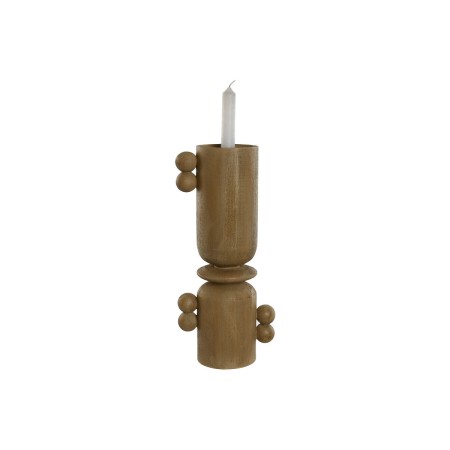 Candelabro Home ESPRIT Marrón Resina Madera 15 x 9,5 x 35 cm