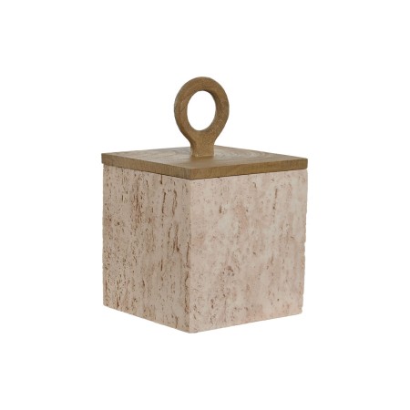 Boîte à bijoux Home ESPRIT Beige Résine 15 x 15 x 24 cm