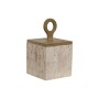 Caja-Joyero Home ESPRIT Beige Resina 12 x 12 x 21 cm