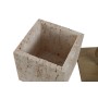 Caja-Joyero Home ESPRIT Beige Resina 12 x 12 x 21 cm