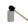 Brosse de salle de wc Home ESPRIT Gris Naturel Bois Résine 10 x 10 x 37 cm