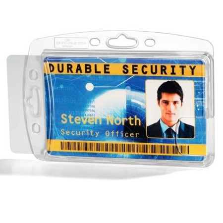 Funda para Tarjeta Identificativa Durable Transparente Plástico 5,4 x 8,7 cm 10 Unidades