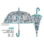 Parapluie automatique Perletti Transparent Microfibre Ø 89 cm Feuille d'une plante