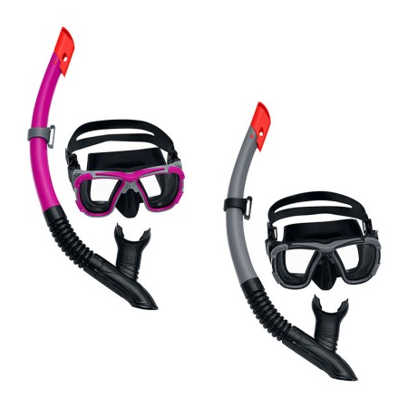 Gafas de Buceo con Tubo Infantiles Bestway Gris Rosa Adulto