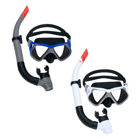 Gafas de Buceo con Tubo Infantiles Bestway Blanco Gris Adulto