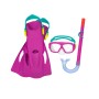 Gafas de Buceo con Tubo y Aletas Bestway Azul Multicolor 37-41