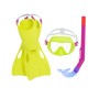 Gafas de Buceo con Tubo y Aletas Bestway Multicolor 24-27