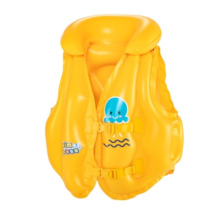 Gilet Gonflable pour Piscine Bestway Pieuvre 51 x 46 cm 74 x 76 cm Jaune