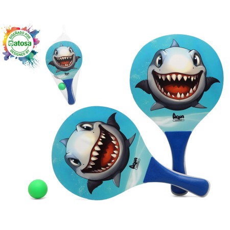 Juego de Raquetas Shark de playa