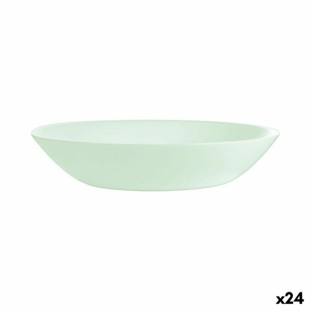 Assiette creuse Luminarc Diwali Paradise Vert verre 20 cm (24 Unités)