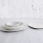 Assiette plate Bidasoa Fosil Blanc Céramique Oblongue 22,8 x 20,1 x 2,2 cm (9 Unités)