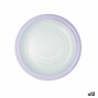 Plato Llano Quid Kaleido Verde Morado Cerámica 27 cm (12 Unidades)