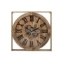 Horloge Murale Home ESPRIT Doré Naturel Verre Fer Bois MDF 72 x 10 x 72 cm