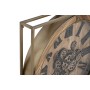 Horloge Murale Home ESPRIT Doré Naturel Verre Fer Bois MDF 72 x 10 x 72 cm