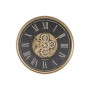 Horloge Murale Home ESPRIT Noir Doré Verre Fer 80 x 9,5 x 80 cm
