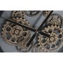 Horloge Murale Home ESPRIT Noir Métal Verre 60 x 8 x 60 cm