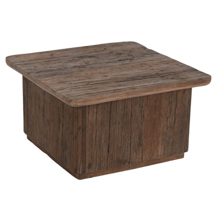 Mesa de Centro Home ESPRIT Marrón Madera 70 x 70 x 39 cm