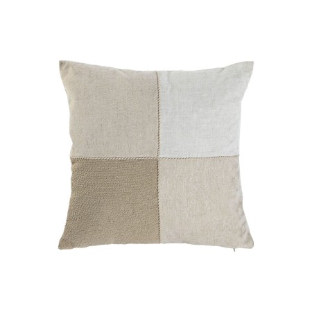 Cojín Home ESPRIT Blanco Beige Patchwork Cottage 45 x 45 cm